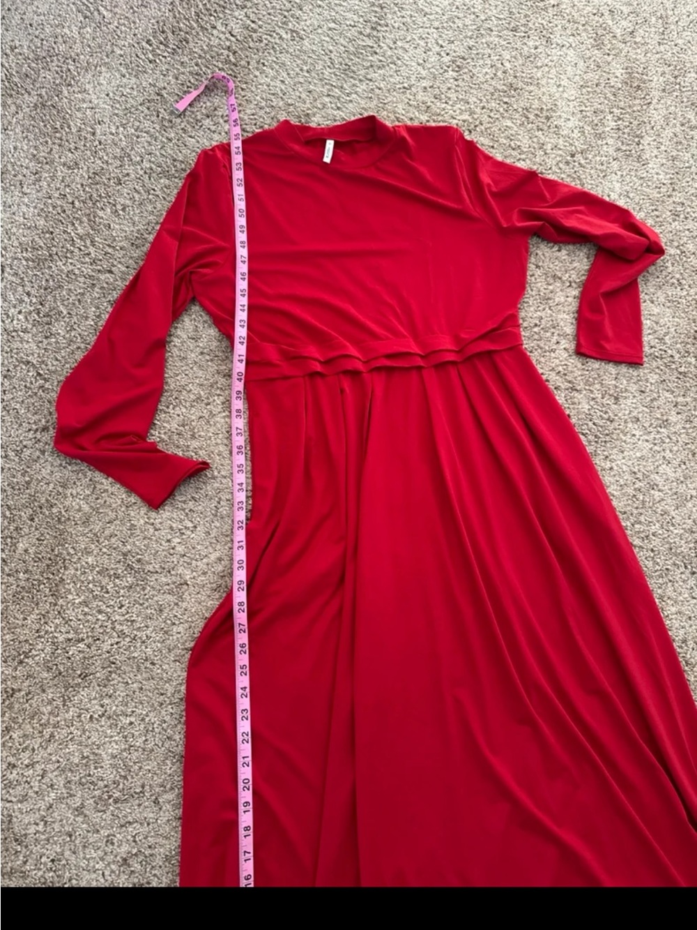 NWT Halara Mock-neck Long Sleeve Pocket Flare Maxi Casual Dress size XL - Picture 12 of 12